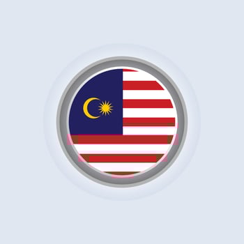 Illustration of Malaysia flag Template vector