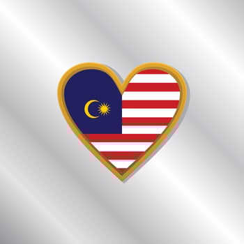 Illustration of Malaysia flag Template vector