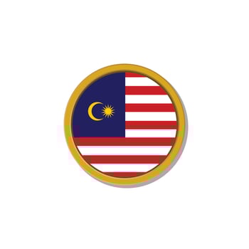 Illustration of Malaysia flag Template vector