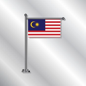 Illustration of Malaysia flag Template vector