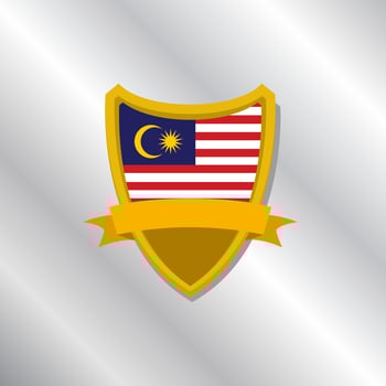 Illustration of Malaysia flag Template vector