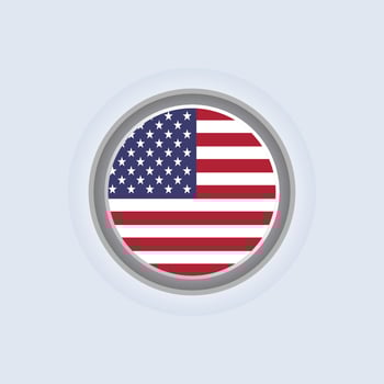 Illustration of United States flag Template vector