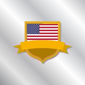 Illustration of United States flag Template vector