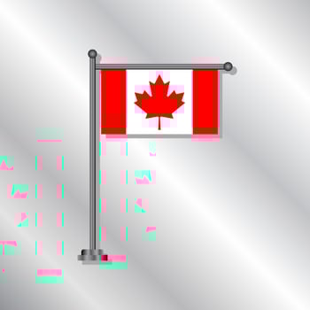 Illustration of Canada flag Template vector