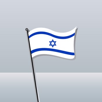 Illustration of Israel flag Template vector
