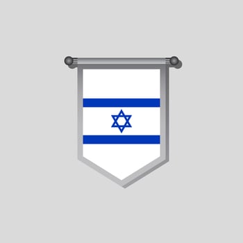 Illustration of Israel flag Template vector