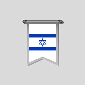Illustration of Israel flag Template vector