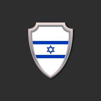 Illustration of Israel flag Template vector