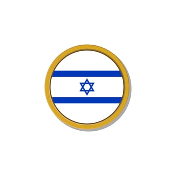 Illustration of Israel flag Template vector