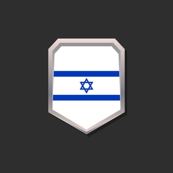 Illustration of Israel flag Template vector