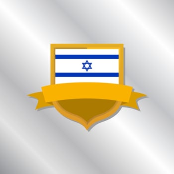 Illustration of Israel flag Template vector