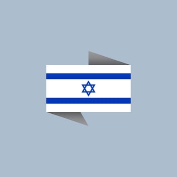 Illustration of Israel flag Template vector