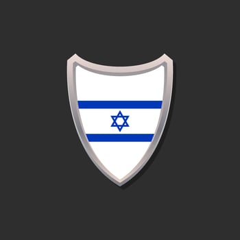 Illustration of Israel flag Template vector