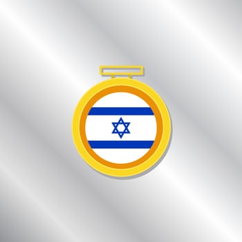 Illustration of Israel flag Template vector