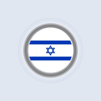 Illustration of Israel flag Template vector
