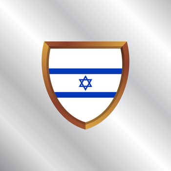 Illustration of Israel flag Template vector