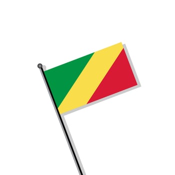 Illustration of Congo flag Template vector