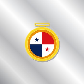 Illustration of Panama flag Template vector
