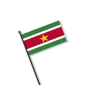 Illustration of Suriname flag Template vector