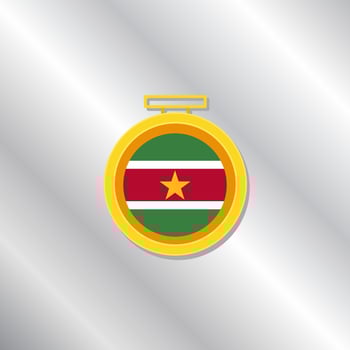Illustration of Suriname flag Template vector