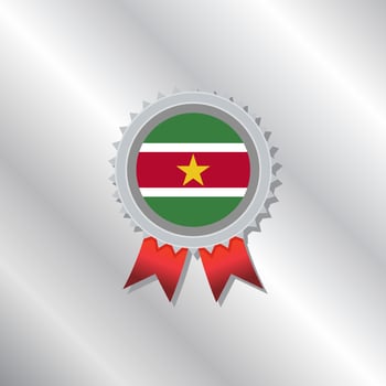 Illustration of Suriname flag Template vector