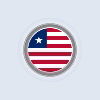 Illustration of Liberia flag Template vector