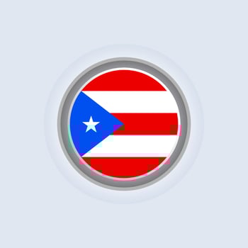 Illustration of Puerto Rico flag Template vector