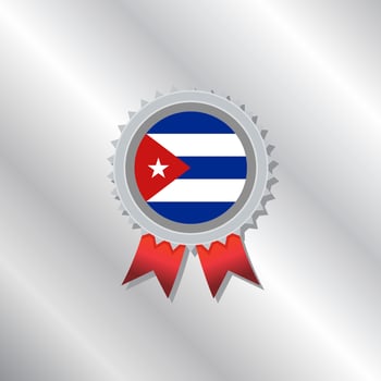 Illustration of Cuba flag Template vector