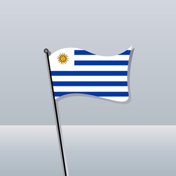 Illustration of Uruguay flag Template vector