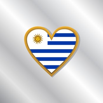Illustration of Uruguay flag Template vector