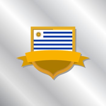 Illustration of Uruguay flag Template vector