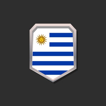 Illustration of Uruguay flag Template vector