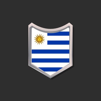 Illustration of Uruguay flag Template vector