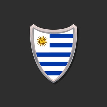 Illustration of Uruguay flag Template vector