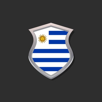 Illustration of Uruguay flag Template vector