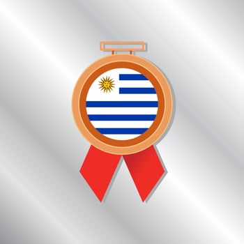 Illustration of Uruguay flag Template vector