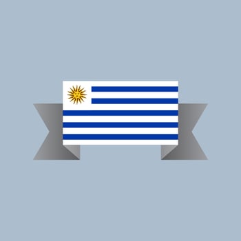 Illustration of Uruguay flag Template vector