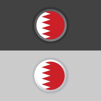 Illustration of Bahrain flag Template vector