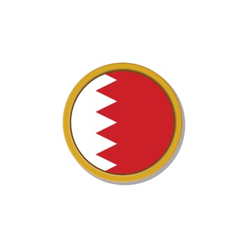 Illustration of Bahrain flag Template vector