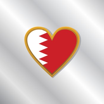 Illustration of Bahrain flag Template vector