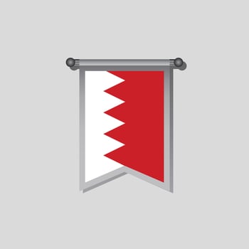 Illustration of Bahrain flag Template vector