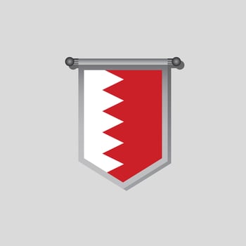 Illustration of Bahrain flag Template vector