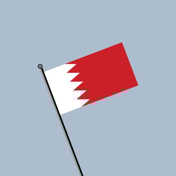 Illustration of Bahrain flag Template vector