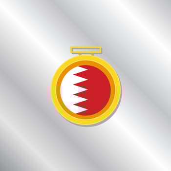 Illustration of Bahrain flag Template vector