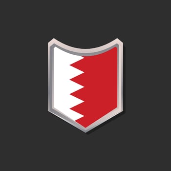 Illustration of Bahrain flag Template vector