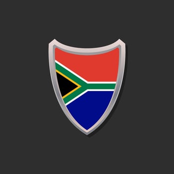 Illustration of South Africa flag Template vector
