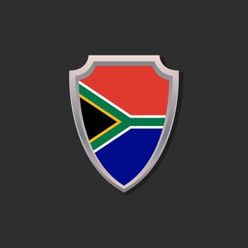 Illustration of South Africa flag Template vector
