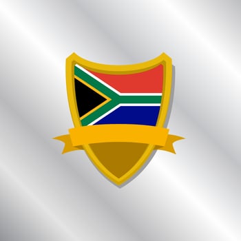 Illustration of South Africa flag Template vector