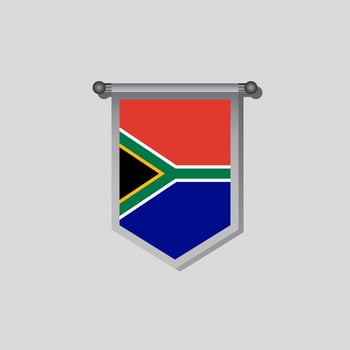Illustration of South Africa flag Template vector
