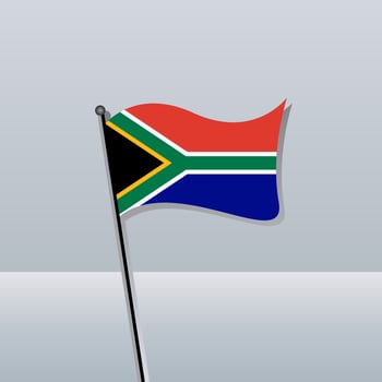 Illustration of South Africa flag Template vector